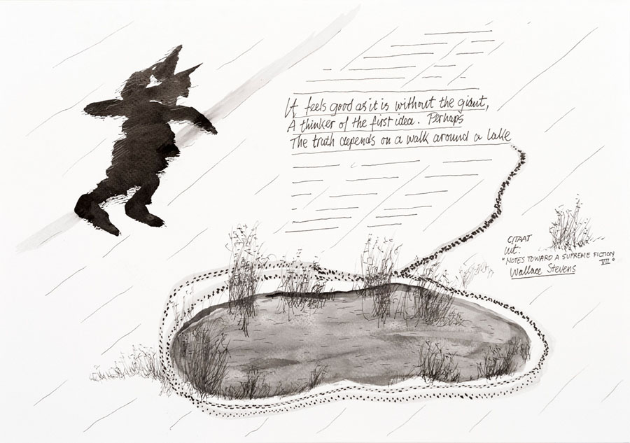 Waar ik was daar ben ik - Of blijf kalm blijf liggen, Mustafa Stitou - 2014, 2015